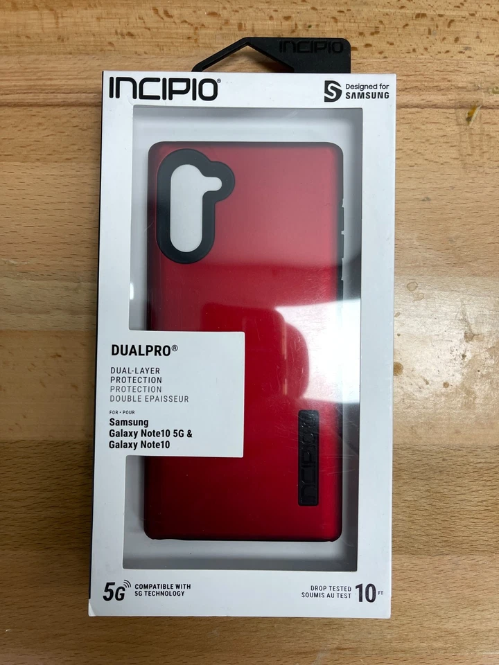 INCIPIO DUALPRO двойной слой чехол для Samsung Galaxy Note10 и Note10 5 g красный - Изображение 1 из 1