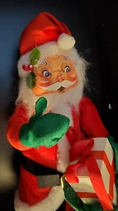 Vintage Annalee Puppe 18 Zoll groß / Weihnachtsmann mit Paketen im Beutel Weihnachten 1987 - Bild 1 von 7