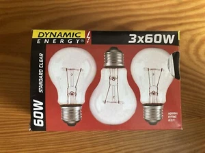 3 x Glühbirne 60W E27 klar Glühlampe 60 Watt Glühbirnen warmweiß dimmbar - Bild 1 von 3