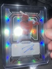2023 Panini Prizm Potential Penmanship Refractor RC Auto James Wood