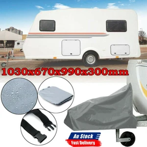 600D Oxford Caravan RV Tongue Draw Bar Camper Horse Trailer Tow Ball Hitch Cover - Picture 1 of 10