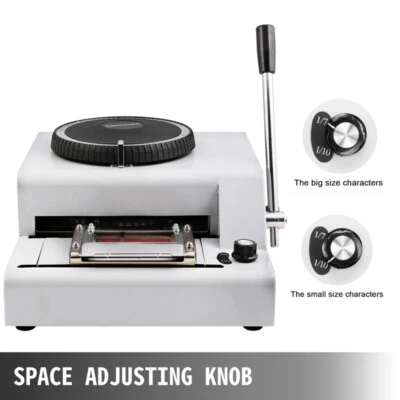 Manual Operation PVC Embosser Machine Embossing Machine For Cards 72 Characters - Image 1 of 4