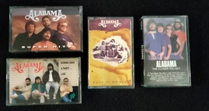 ALABAMA - LOT OF 4 CASSETTE TAPES SUPER HITS CLOSER YOU GET PASS IT ON DOWN - Picture 1 of 12