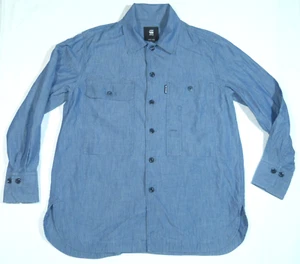 G-star shirt boyfriend shirt size M blue men's polo jeans - Picture 1 of 4