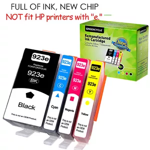 4Pack 923e Compatible HP-923e Ink Cartridge for 8130 NOT Compatible for 8130e - Picture 1 of 13
