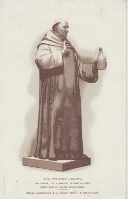 AK Dom Pérignon. Statue appartenant à la Maison Moët Chandon - Bild 1 von 2