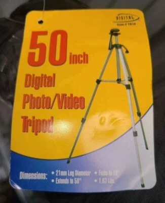 Trípode de video fotográfico Digital Concepts TR10 50 pulgadas nuevo, paquete abierto  Foto 1 de 4