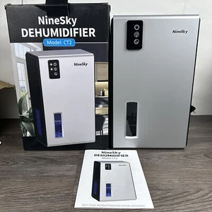 NineSky Dehumidifier 95oz Water Tank, Model CT2 (Gray) Night Mode & Mood Lights - Picture 1 of 8
