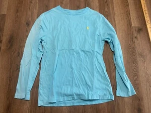 Polo Ralph Lauren Shirt, Girl's Size Large, Blue, Long Sleeve - Picture 1 of 12