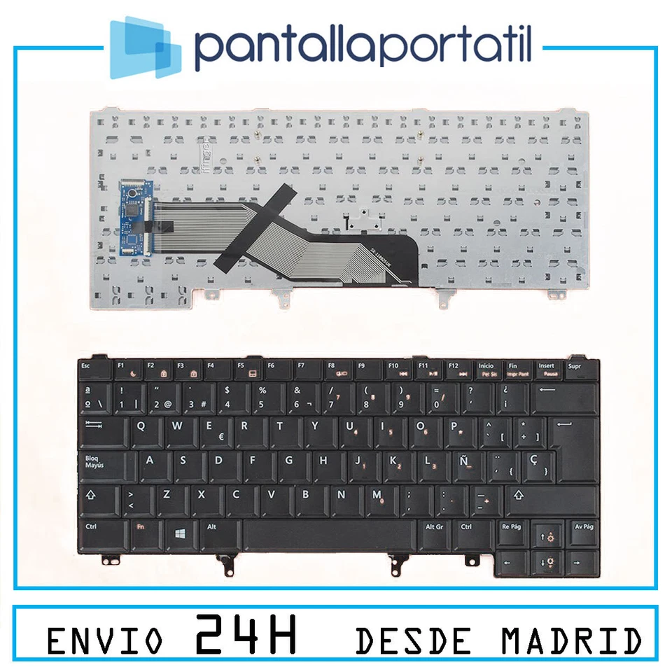 Repuesto Teclado español para Dell Latitude E6430 Series Sin Point Stick Retr... - Imagen 1 de 1