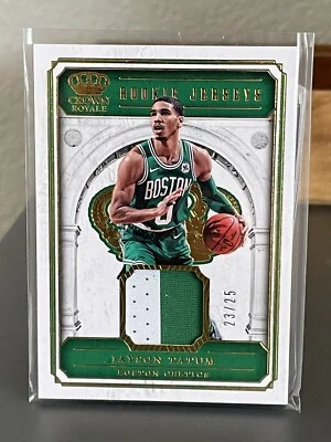 2017-18 Crown Royale Rookie Jerseys #26 Jayson Tatum /25 RC Celtics - Image 1 of 4