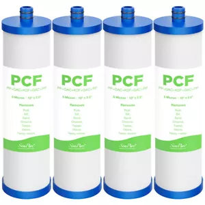 Confezione da 4 cartucce filtro acqua 5 stadi 5 in 1 sostituzione per purificatore SimPure V7 - Foto 1 di 4
