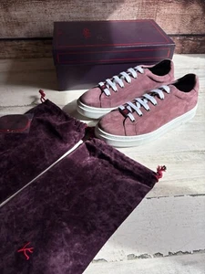 Isaia Suede Sneakers Men's Size 9 (8 EUR) - Picture 1 of 17