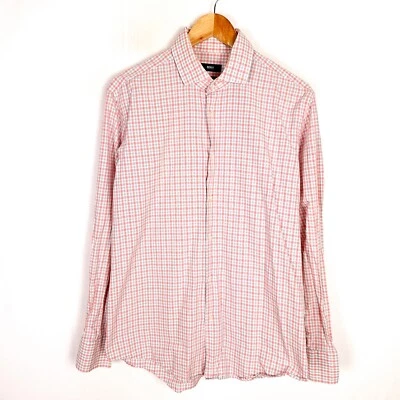 Camicia formale uomo HUGO BOSS taglia 16 1/5 (42) vestibilità regolare cotone... - Immagine 1 di 4