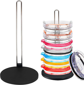 Tumbler Lid Organizer, Cup Lid Holder for Kitchen Cabinets, Foldable Water Bottl