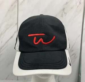 Nike Swoosh Golf Hat Baseball Cap Black White Gray Adjustable Fit Dry RN# 56323 - Picture 1 of 7