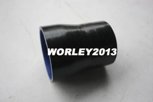 Silicone reducer coupler hose 64 to 76 mm 2.5" 3" turbo intercooler pipe black - Bild 1 von 2