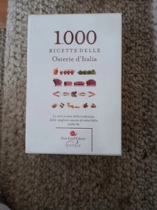 1,000 Recipes by Eataly Slow Food Italian Osterias Set of 4  PB 2007 in Italian - Picture 1 of 8