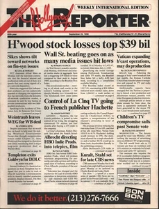 The Hollywood Reporter - September 25, 1990 - Weekly International Edition - Picture 1 of 2