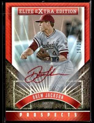 L6,162 - 2015 Elite Extra Edition Prospect Auto Red Ink #178 Drew Jackson /25 - Image 1 of 2