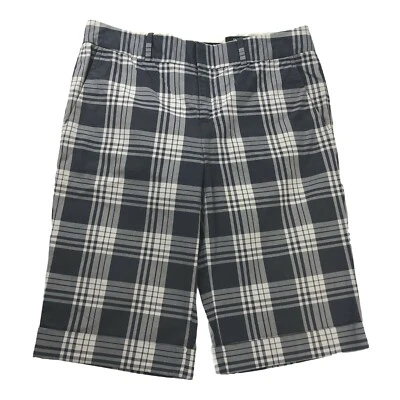 Club Monaco Womens Gray Plaid Bermuda Style Walk/Golf Shorts Size 2 - Image 1 of 4