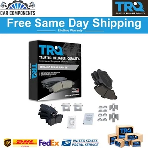 TRQ New Front & Rear Ceramic Disc Brake Pad Kit For 1994-1998 Ford Mustang GT - Picture 1 of 9