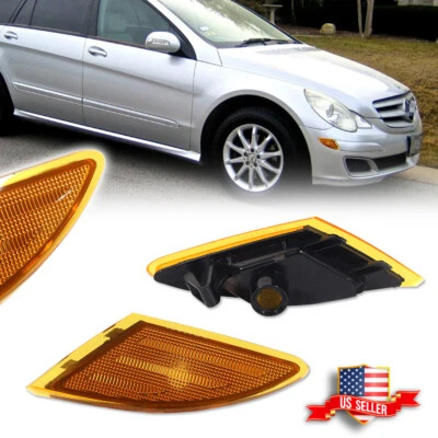 2x Luces de señalización laterales delanteras con lente ámbar estilo OE para Benz W251 Clase R 2006-2010 Foto 1 de 4