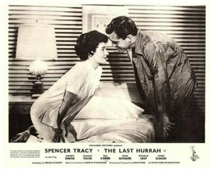 The Last Hurrah Original Lobby Card Jeffrey Hunter Dianne Foster lean in to kiss