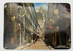 Malerisches Salzburg Austria Getriedegasse Gegen Mönchsberg posted 1980 - Bild 1 von 5