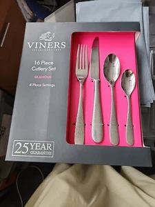 viners 16 Pieces cutlery sets 4 Place Setting GLAMOUR 25 YEARS GURENTEE GIFT PAC - Picture 1 of 4