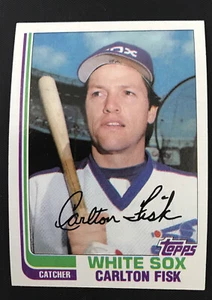 1982 Topps Carlton Fisk #110 WRONG BACK Card Error NM/MT HOF Red Sox/White Sox - Picture 1 of 4