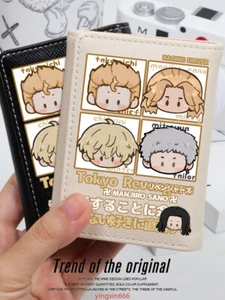 Tokyo Revengers Anime Black/White PU Leather Purse Short Wallet Gift - Picture 1 of 11