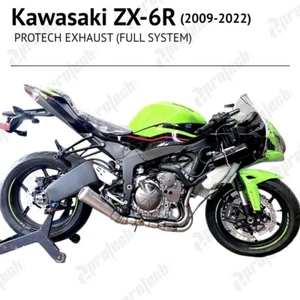 Exhaust Motorcycle Full System Fit Kawasaki ZX636 ZX-6R ZX6R Muffler Pipe Header - Picture 1 of 3
