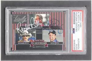 Richard Petty & Kyle Petty Signed 2005 Press Pass Legends #47 L.Petty / R.Petty - Picture 1 of 2