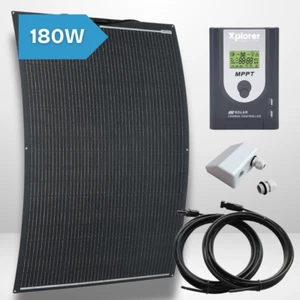 180W Xplorer Flexible Monocrystalline Solar Panel kit with 20A MPPT Controller - Picture 1 of 4