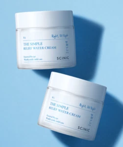 Scinic The Simple Relief Water Cream 80ml x 2pcs Moisturizing K-Beauty - Picture 1 of 5