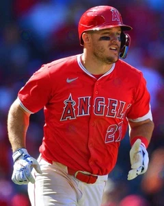 8x10 Photo MIKE TROUT Los Angeles Anaheim Angels MVP - Picture 1 of 1