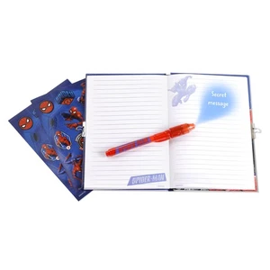 Disney Spider-Man Kids Magic Pen and Secret Diary Notebook Stationery Gift Set - Picture 1 of 4