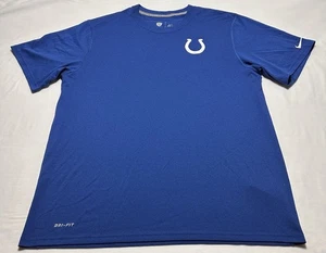 Camicia Indianapolis Colts Training Nike Dri Fit Uomo Large Calcio NFL Blu - Foto 1 di 11