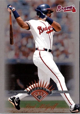 1997 Leaf Fred McGriff #97 Atlanta Braves Baseball Card - Image 1 of 2