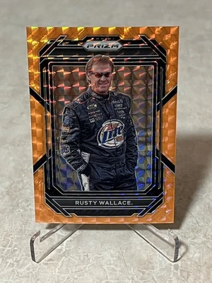 2023 Panini Prizm NASCAR Racing #4 Rusty Wallace Reactive Orange Parallel 🔥🏁 - Image 1 of 2