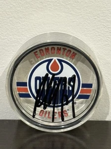 Upper Deck Paul Coffey Signed Acrylic Edmonton Oilers Puck + cert & Original Box - Picture 1 of 15