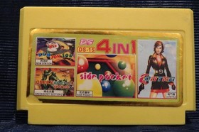 Side Pocket 4IN1 Famiclone Pegasus cartridge 8bit Famicom 60pin Nes Game Dendy