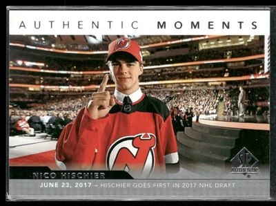 2017-18 SP Authentic Nico Hischier RC #115 New Jersey Devils - Image 1 of 2