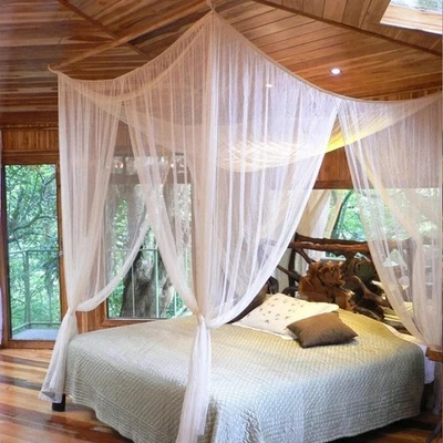 DE Moskitonetz Betthimmel Fliegennetz Mückennetz Baldachin Insektennetz Netz - Bild 1 von 4