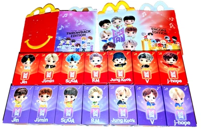 Lot complet TinyTan BTS Throwback + Encore Edition McDonald's Happy Meal - Photo 1/4