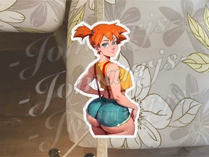 Pokemon Anime Misty Kasumi 03 Calcomanía Vinilo Manga Ecchi Waifu Art Thicc Fun - Imagen 1 de 2