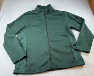 Chaqueta Telluride Clothing Company verde tejida gofre cremallera completa para hombre XL USADA EN EXCELENTE ESTADO Foto 1 de 4