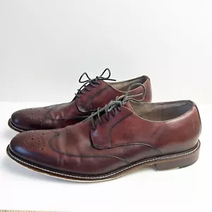 Scarpe Banana Republic uomo 12 bordeaux Digby Brogue punta alare Oxford abito classico - Foto 1 di 18