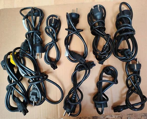 10 x Stück Netzteil Stromkabel Kleeblatt C5 Notebook MickyMaus Kabel 3 Pin Polig - Bild 1 von 1